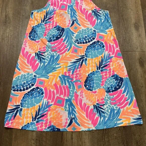 Lilly Pulitzer Margot Swing Dress in Goombay Smashed Pineapple Size Large - Picture 3 of 13